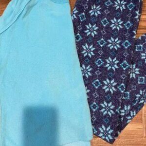 I. Appel warm pajamas Large fleece soft cozy loungewear pajama set navy blue